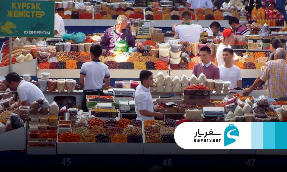 بازار سبز آلماتی و تجربه فرهنگ محلی