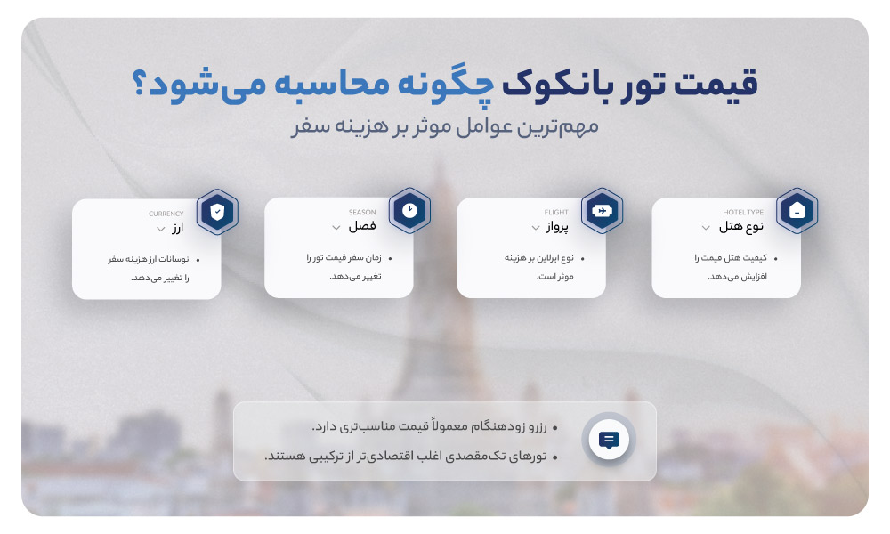 قیمت تور بانکوک
