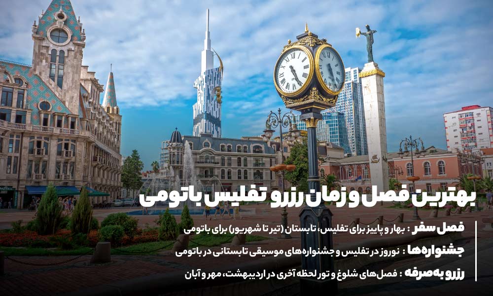 بهترین زمان تور تفلیس باتومی