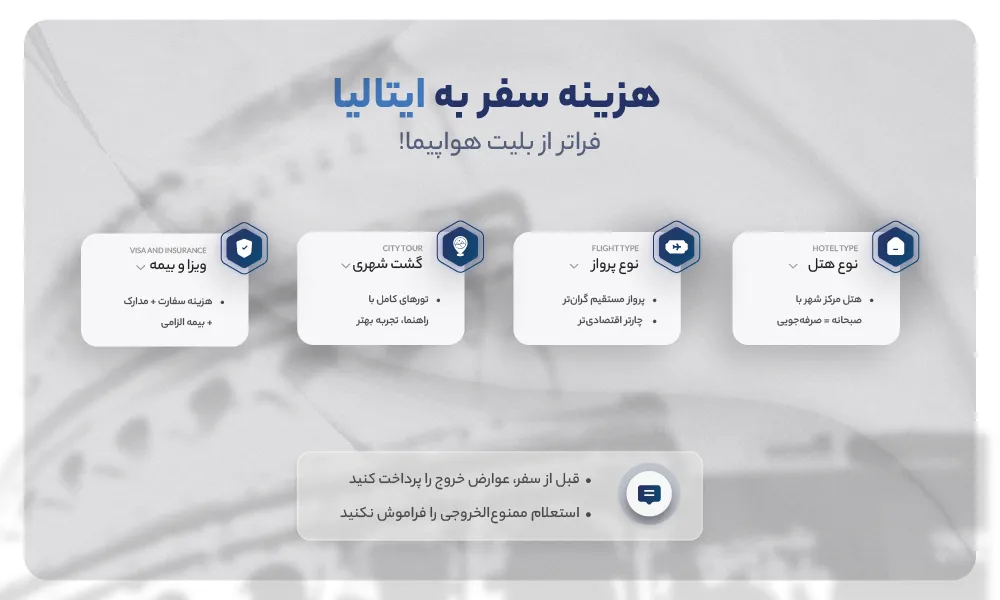 قیمت تور ایتالیا