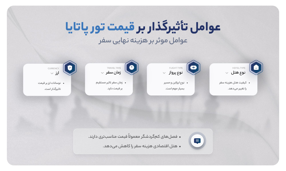 قیمت تور پاتایا