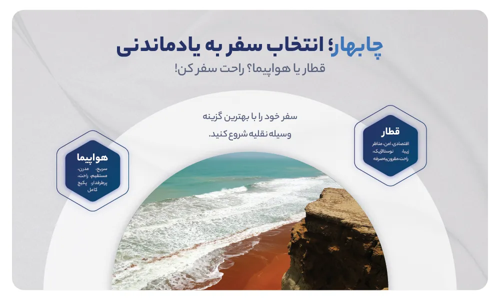 قطار یا هواپیما برای تور چابهار