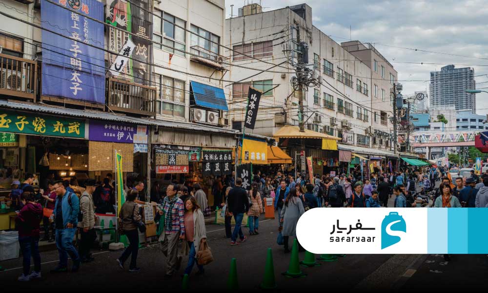 بازار بیرونی تسوکیجی – غذاهای خیابانی