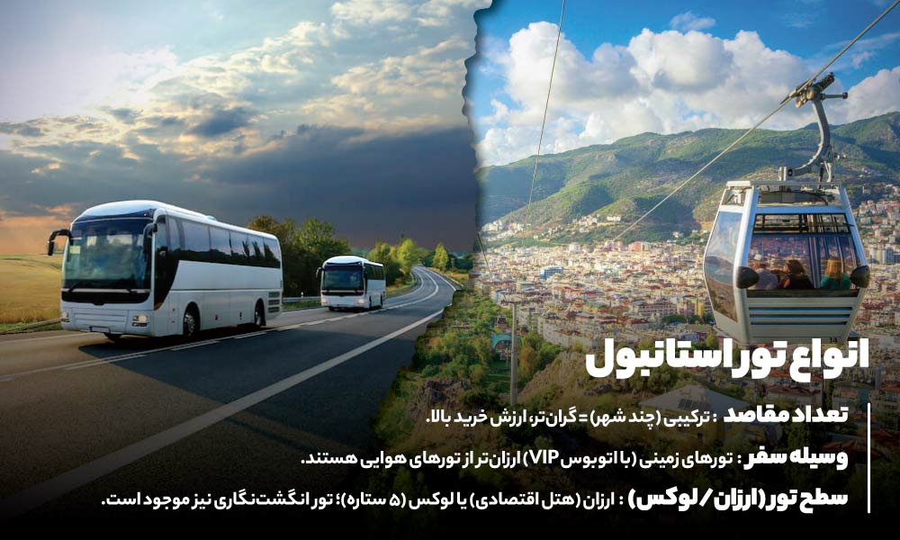 انواع تور استانبول