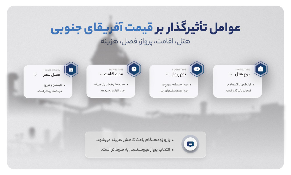 قیمت تور آفریقای جنوبی