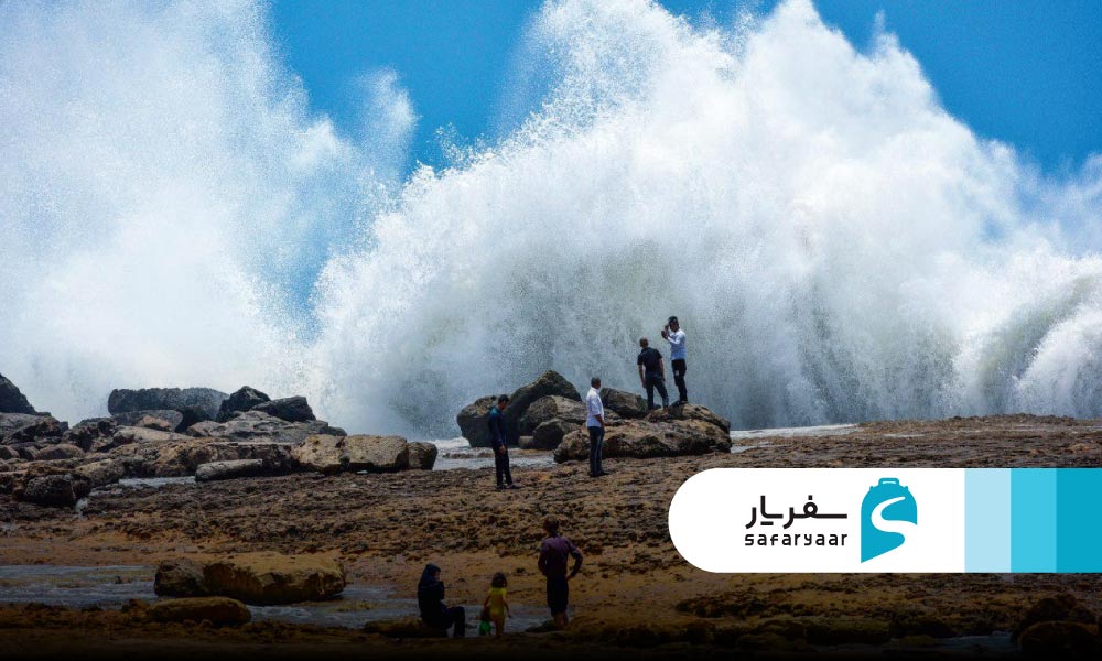 لمس سکوت و آرامش در کنار صدای امواج