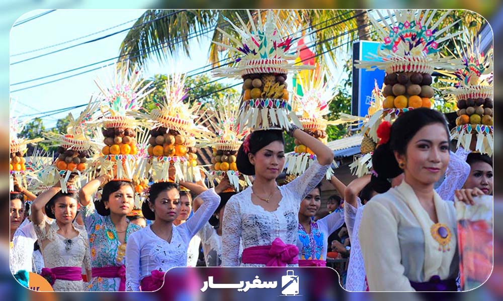 برگزاری جشنواره روستای سانور در تابستان های بالی