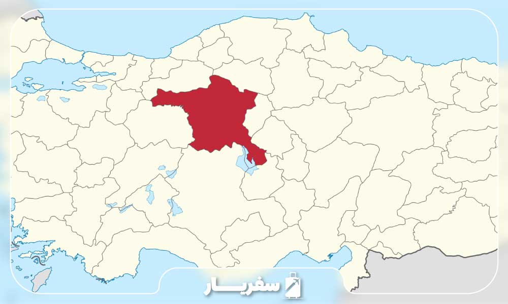 نقشه شهر آنکارا در ترکیه