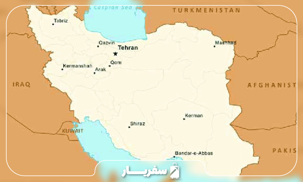 نقشه شهر شیراز